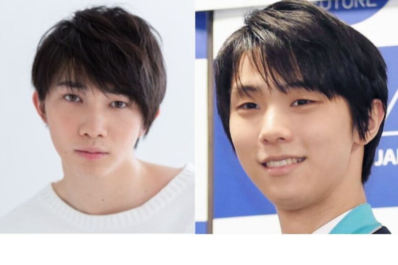 遠藤さんと羽生結弦さんの比較画像