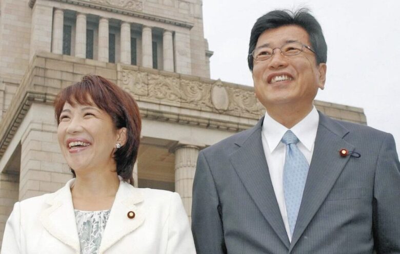 高市早苗さんと山本拓さんの写真
