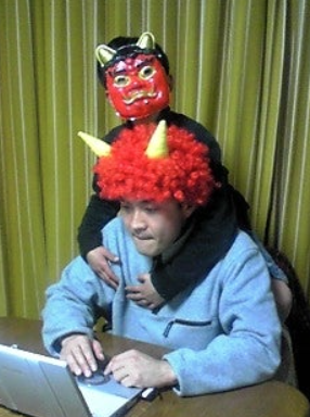 玉木さんと息子さんの写真