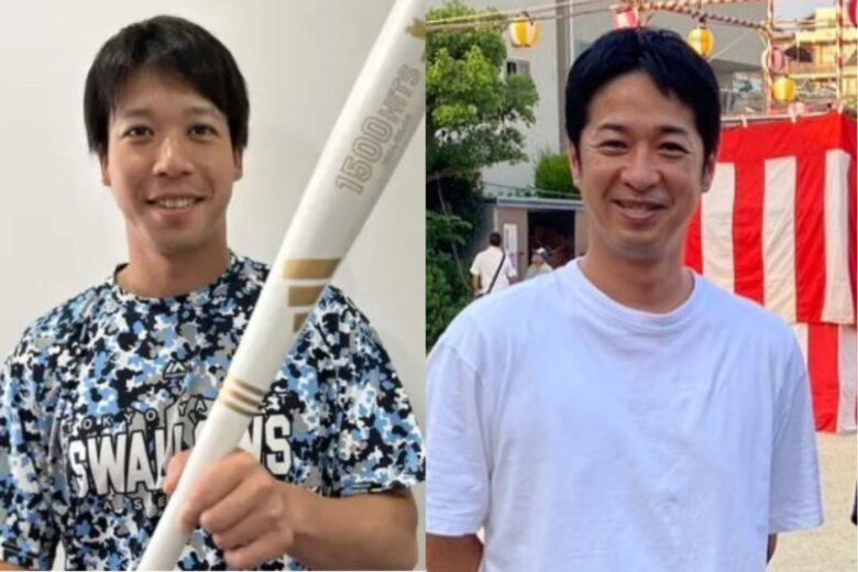 山田哲人さんと藤田さんの比較写真